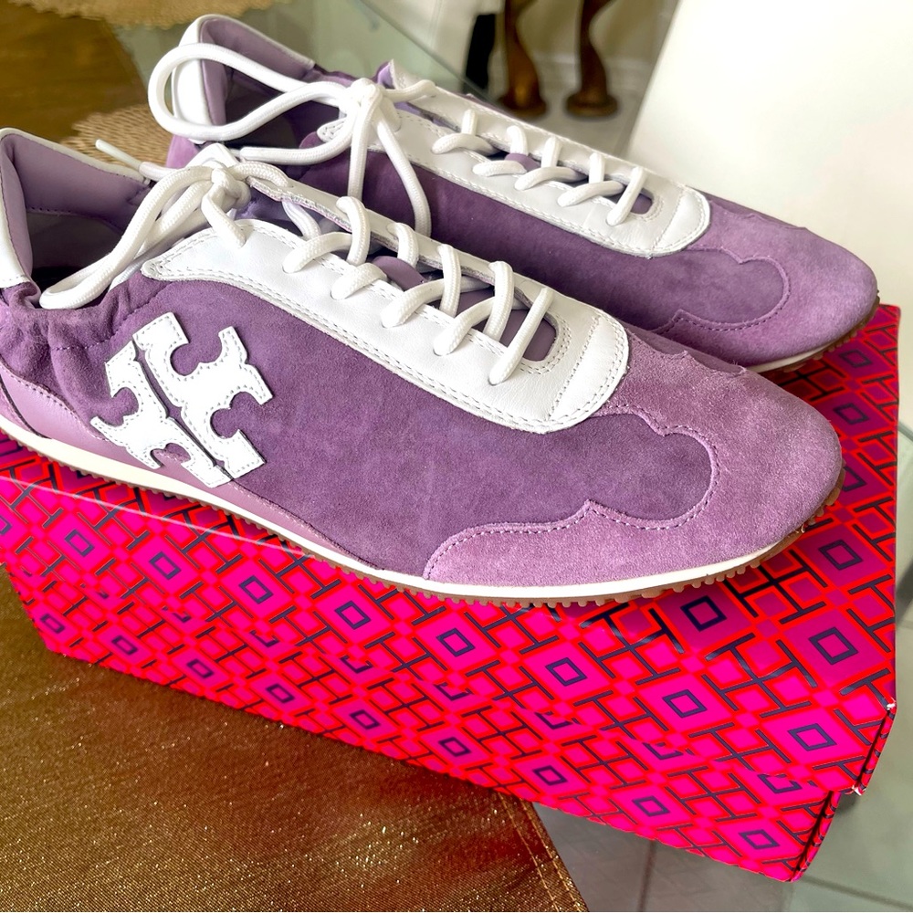 SOLD-SOLD———SOLDTory Burch Womens suede low top casual fashion sneakers